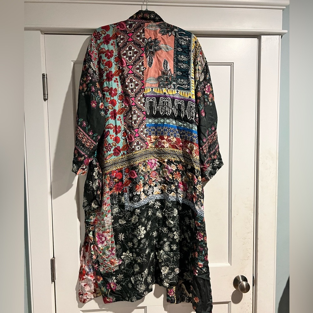 Johnny Was Janice Gabrielle Kim Reversible Silk Kimono - NWT - Sz. L - Picture 12 of 16